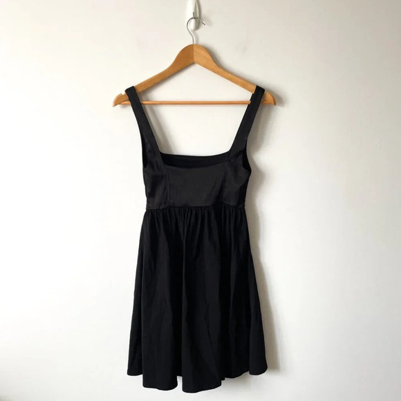 Zara Contrast Corset Combination Mini Dress Black Size Small - Picture 7 of 12